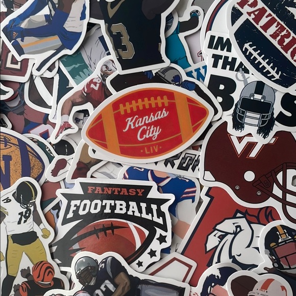 Other - 50 Football Theme Stickers‎